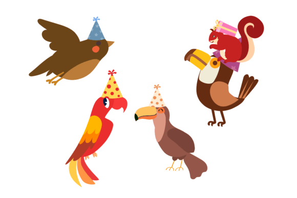 Animal Bird Happy Birthday Bundle: A Designer's Look