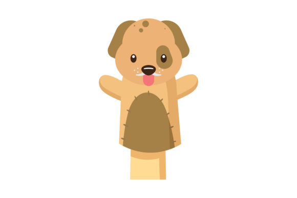 Animal Dog Cute Puppet Vector: A Playful Design Asset