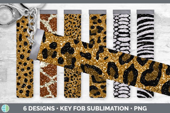 Animal Print Key Fob | Glitter Wristlet: Bold & Versatile