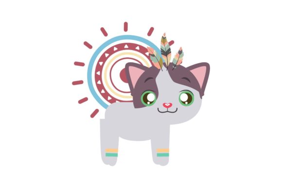 Boho Sun and Cat Animal: Infusing Creative Projects with Whimsy