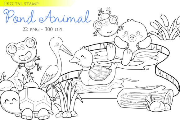 Bringing Nature Indoors: A Guide to Pond Animal Insect Water Digital Stamp