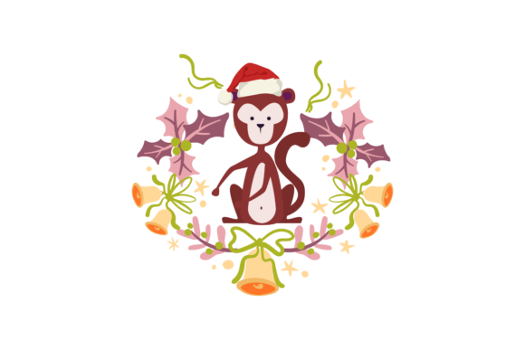 Charming Christmas Frames Border with Animal Designs