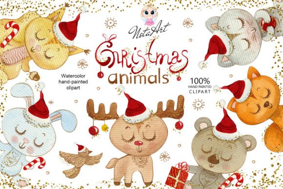 Christmas Animals Clipart: Cozy Winter Designs for Every Project