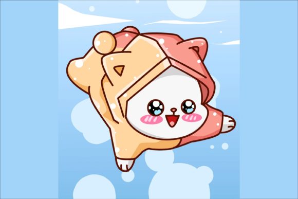 Cute and Happy Cat Animal Cartoon: A Design Asset for Instant Appeal