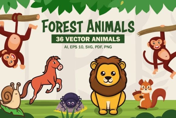 Designing with Nature: The Forest Animal Mascot Template