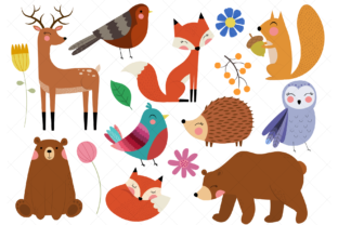 Enchant Your Projects with Woodland Animals Clip Art