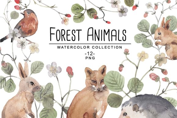 Enchanting Woodland Animal Clipart for Creative Projects