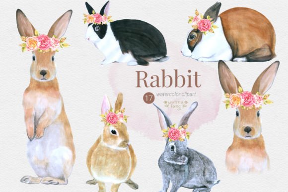 Rabbit Watercolor Animal Character, PNG: Design Applications & Style Guide