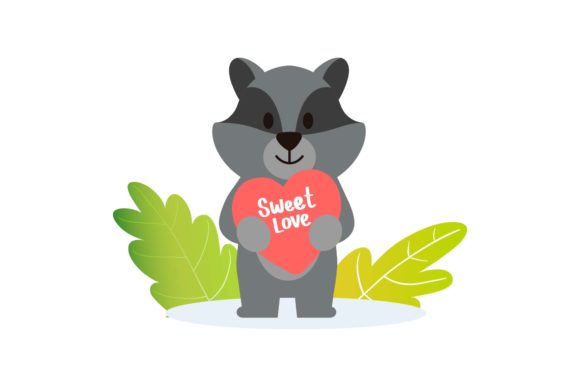 Valentine Animal with Love Symbol: A Design Asset for Brand Storytelling