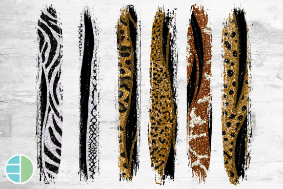 Wildly Versatile: Using Animal Print PNG Brush Strokes Glitter