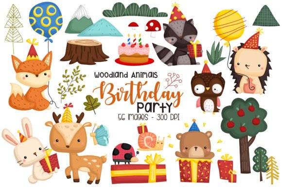 Woodland Cute Animal Birthday Clipart: A Designer's Guide to Whimsical Projects